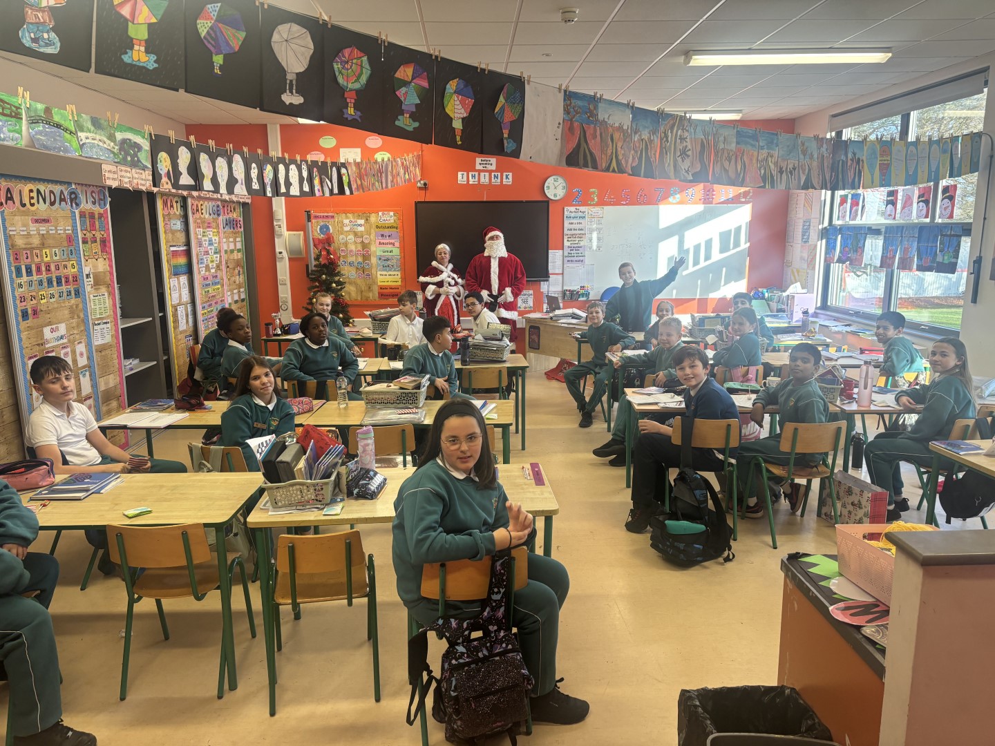 Santa Visit in Ms. Collier's Class